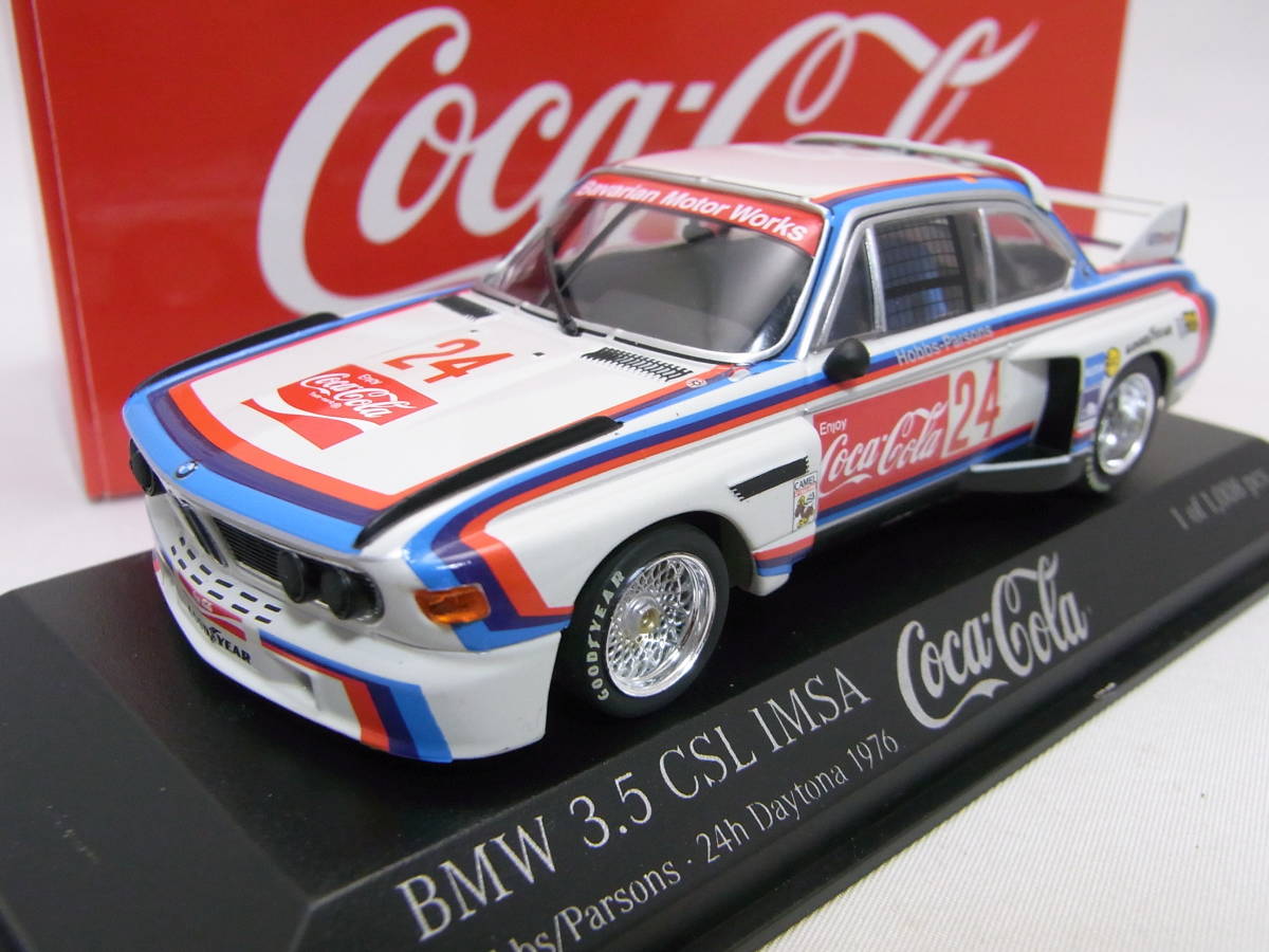 ★特注!★BMW 3.5CSL IMSA Hobbs/Parsons 24h Daytona 1976 1/43【Coca Cola/コカ・コーラ】★美品!★430 762924の画像1