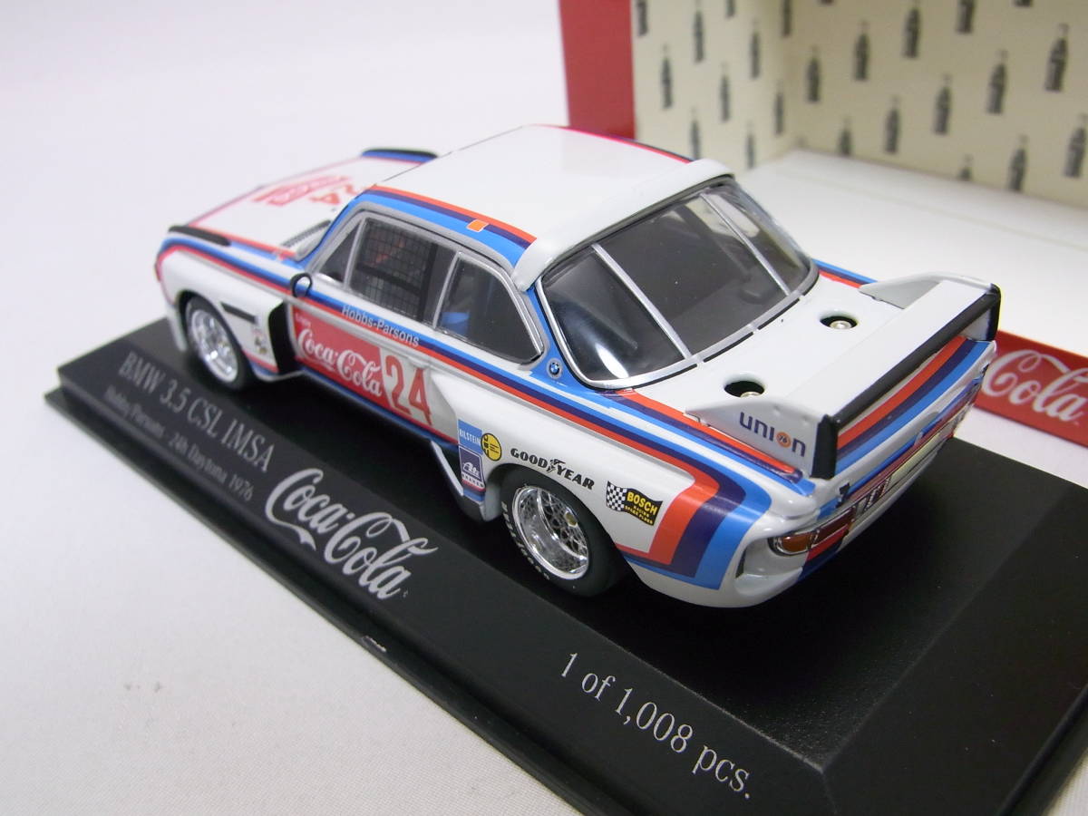 ★特注!★BMW 3.5CSL IMSA Hobbs/Parsons 24h Daytona 1976 1/43【Coca Cola/コカ・コーラ】★美品!★430 762924の画像8