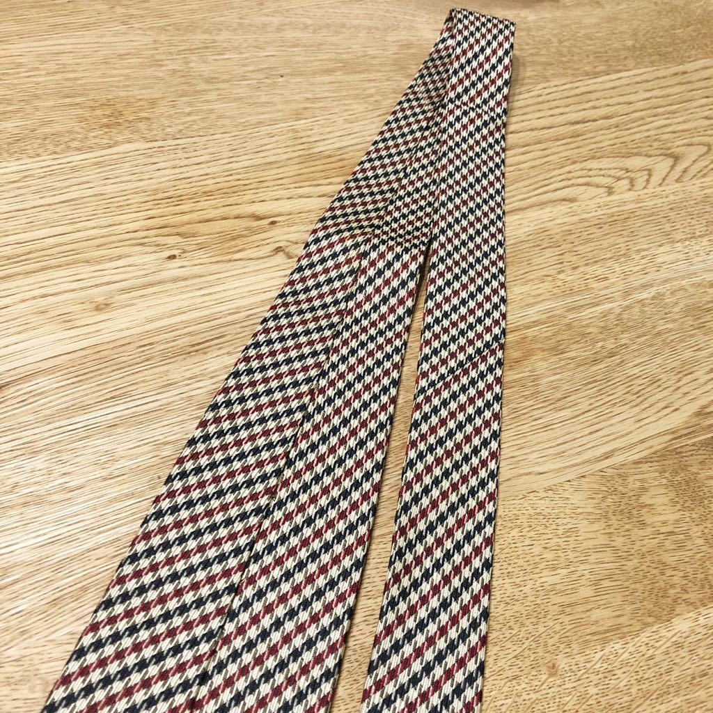 *CHAPS RALPH LAUREN tea ps Ralph Lauren brand necktie made in Japan silk light brown stripe 