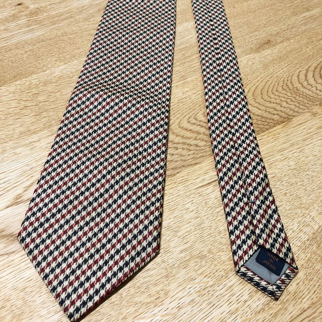 *CHAPS RALPH LAUREN tea ps Ralph Lauren brand necktie made in Japan silk light brown stripe 