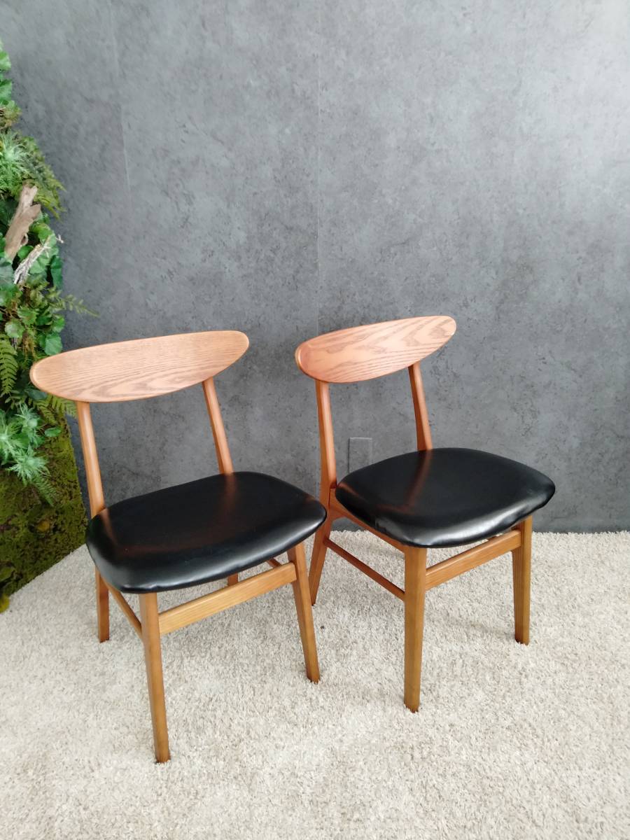 ヤフオク! - SALE(2209B)ダイニングチェア2脚セット①◇CRA...