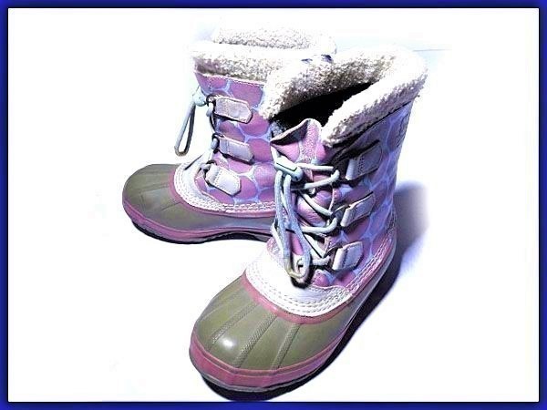 SOREL 紫色スノーブーツwater proof 25cm-