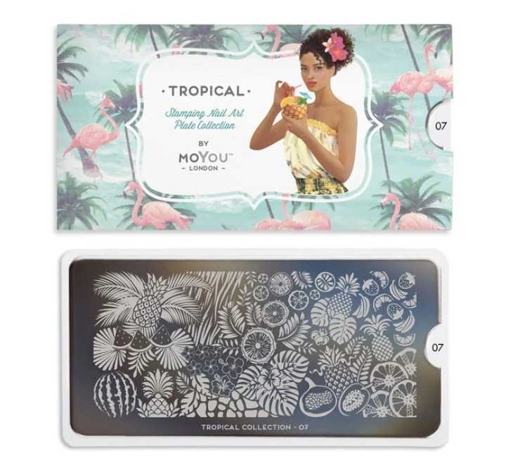 Moyou London ネイルスタンププレート　TROPICAL07