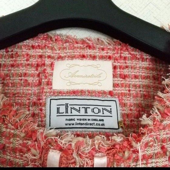 定価45000円程 タグ付き】アベニールエトワール LINTON 高級ツイード