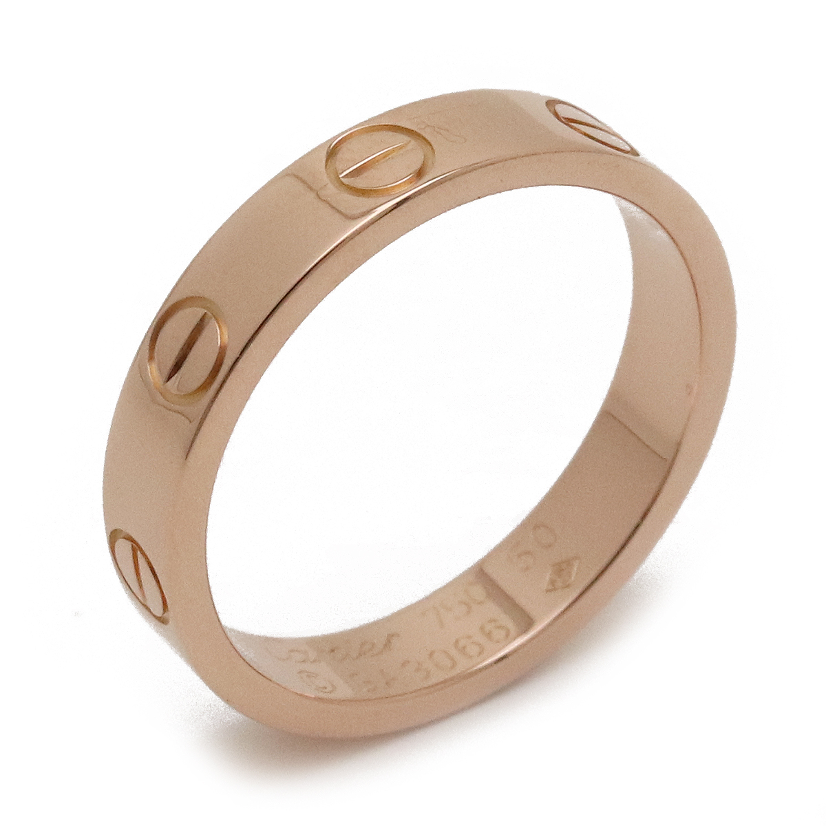 【新品仕上げ済】Cartier カルティエ ミニラブリング ウェディングリング 指輪 K18PG ピンクゴールド #50