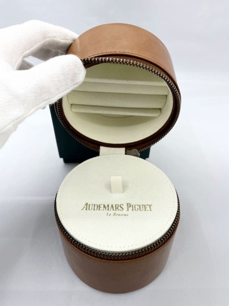  не использовался товар Audemars Piguet натуральная кожа кейс для часов 1 шт. для Brown Royal дуб AUDEMARS PIGUET Novelty - запонки box 