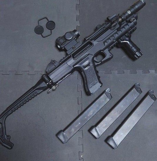 東京マルイグロック18C ガスブローバック+AW カービンキット+ 東京マルイグロック18C ガスブローバック+AW カービンキット+