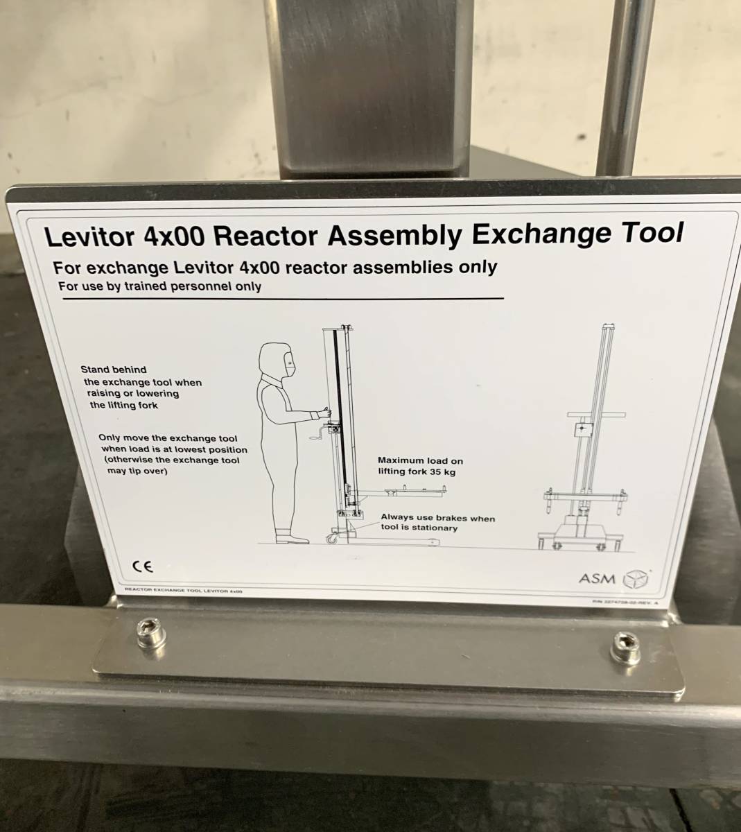 ASM Levitor 4200 ReactorAssembly Exchange Tool 管理番号：RH-352