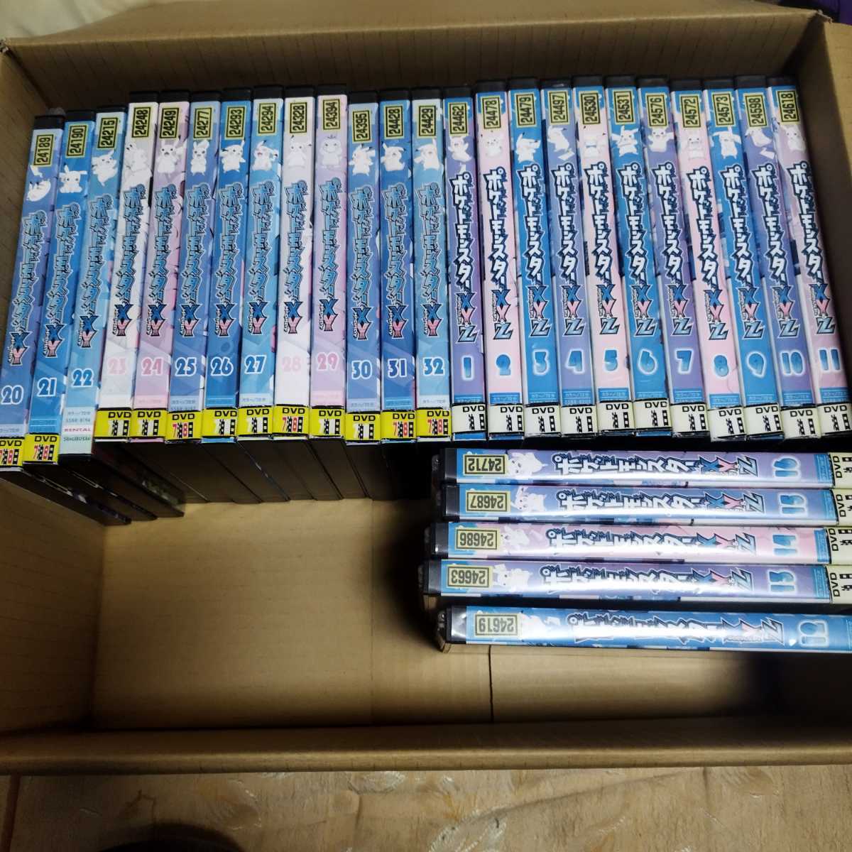 ポケットモンスター　DVD XY-Z 16本、XY 13本　レンタル落ち　29本セット