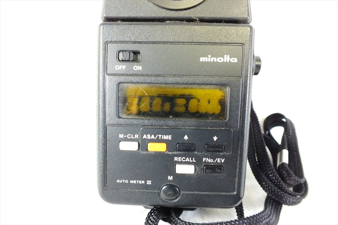 ◇ MINOLTA ミノルタ AUTO METER III 露出計 中古 現状品 230108B2027_画像3