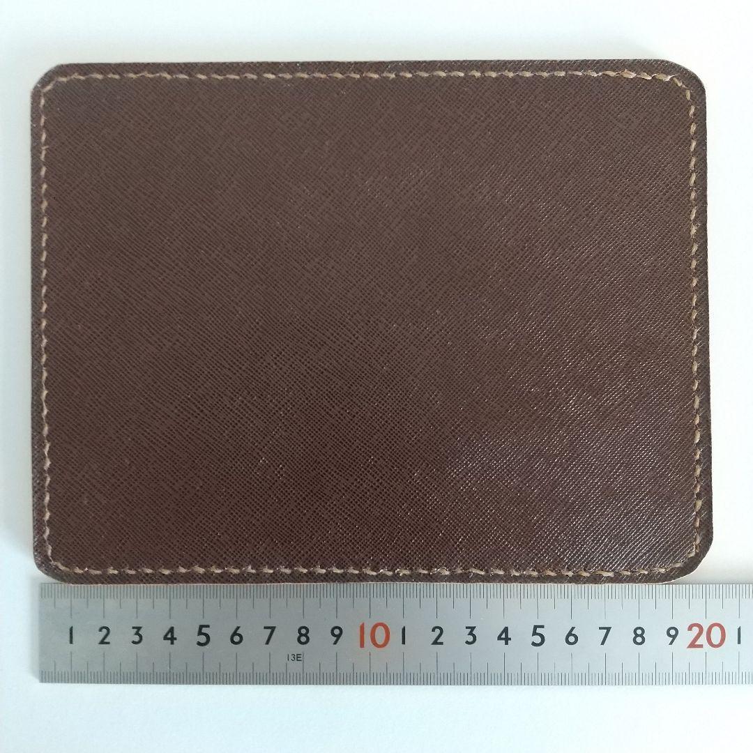  hand made mouse pad hand .. real leather made burnt tea color Brown 