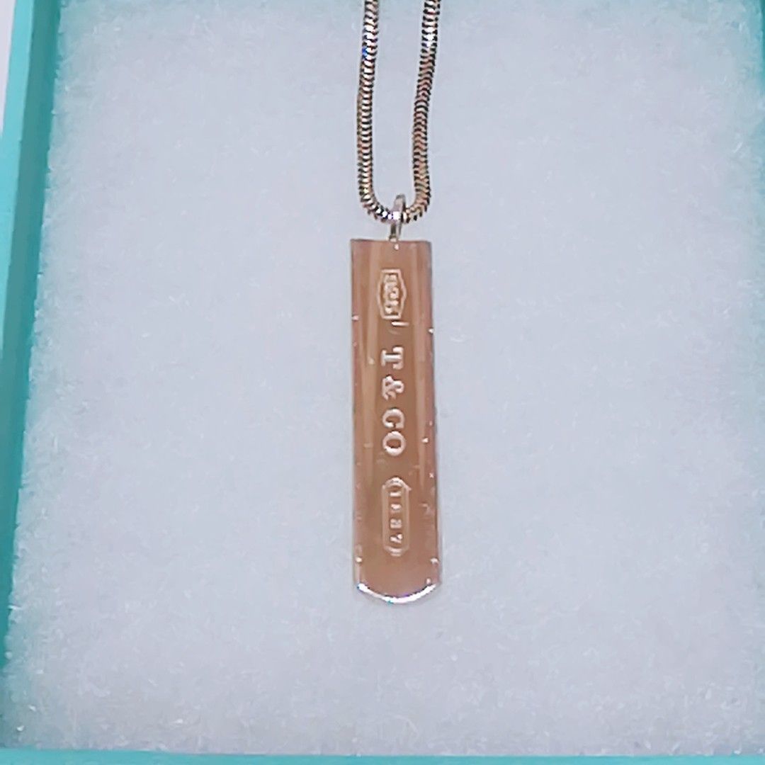TIFFANY&Co ティファニー1837 ナロー バー プレート タグ TIFFANY&Co ティファニー1837 ナロー バー プレート タグ