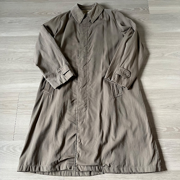 british army wool gabardine rain coat/サイズNo11/イギリス陸軍ステンカラーコート/used