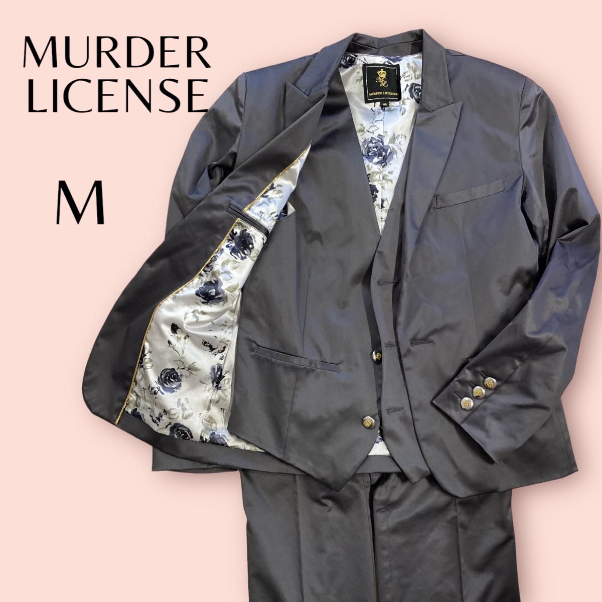 【MURDER LICENSE】スリーピース　スーツ　結婚式【マーダーライセンス