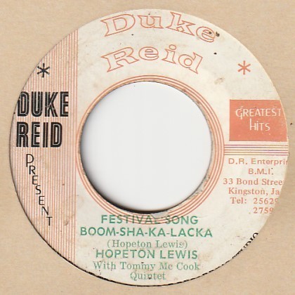 【EARLY REGGAE】Boom Sha Ka Lacka / Hopeton Lewis - Dynamite / Tommy Mccook [Duke Reid Greatest Hits (JA)] ya155_画像1