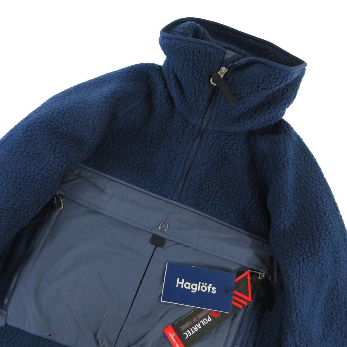 定4.5万 新品◆Haglofs×Nigel Cabourn◆保温 POLARTEC IC3 マウンテン スモック S 紺◆ホグロフス ナイジェル・ケーボン 605015◆J599_画像3