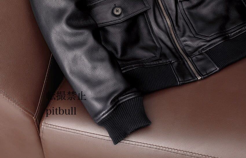 ■新作■本革 残りわずか レザージャケット 革ジャン ライダースジャケット バイク 高品質 刺繍 Lサイズ_画像5