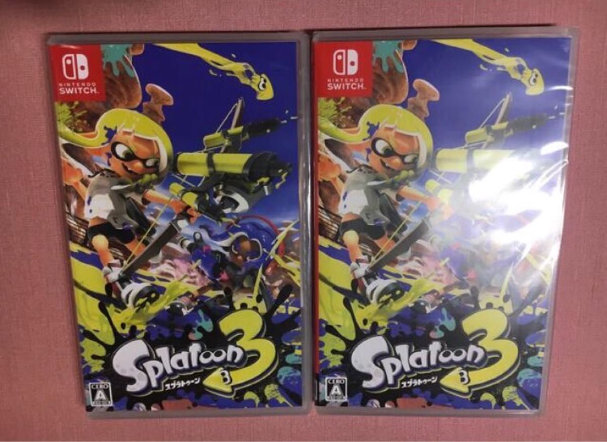 Switch】 スプラトゥーン3 ソフト 2本 まとめ売り 新品シュリンク付き-