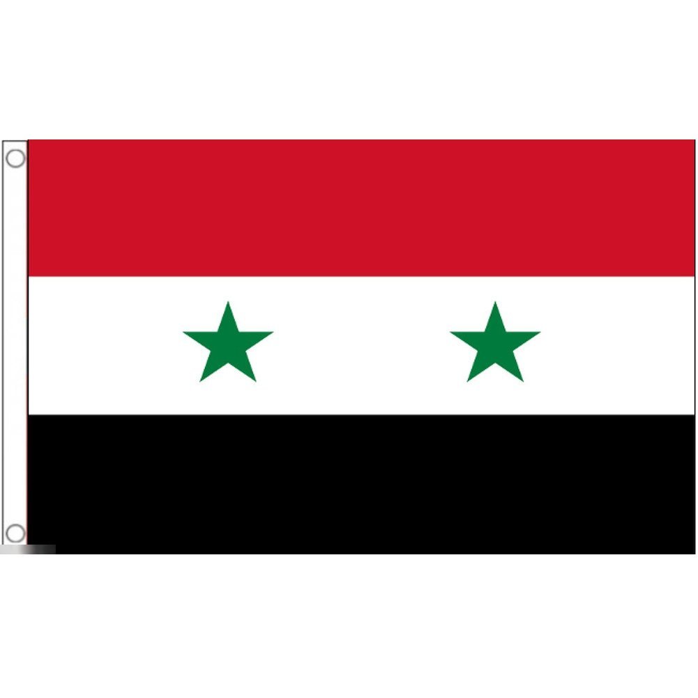 海外限定 国旗 シリア アラブ共和国 特大フラッグ_画像1