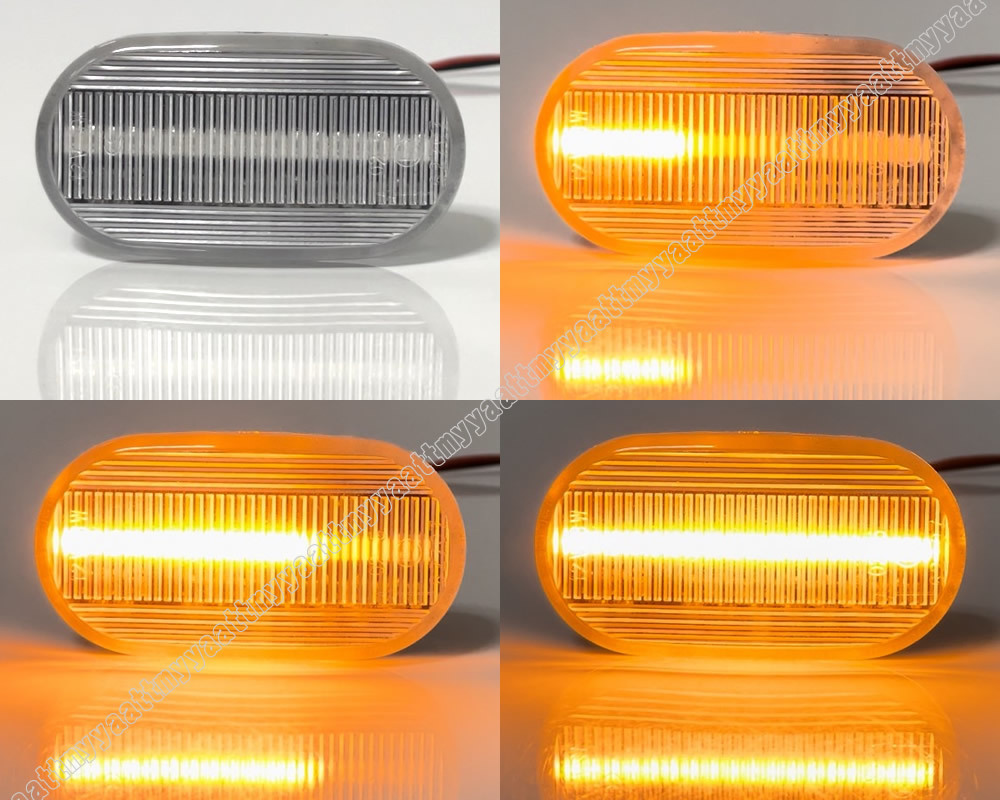 スズキ① シーケンシャル LED サイドマーカー クリア レンズ 流れる ウインカー ランプ エスクード TA#2W TD#2W ジムニー JB23W 5型まで_画像2