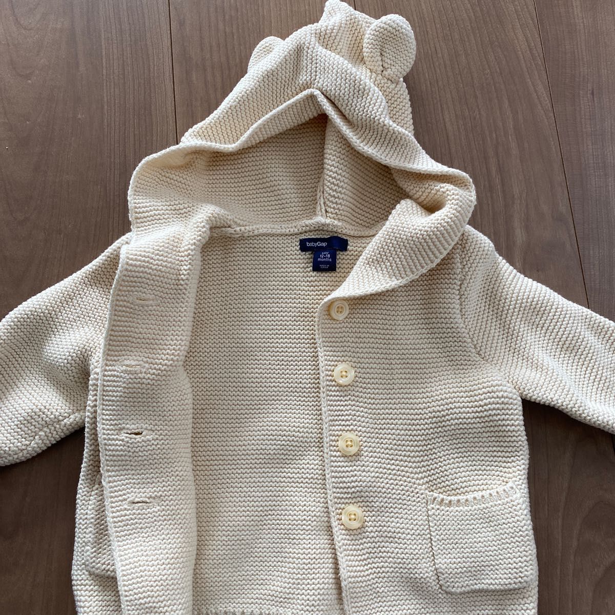 SALE／82%OFF】 1400円 baby GAP 80cm ネイビーニットコート