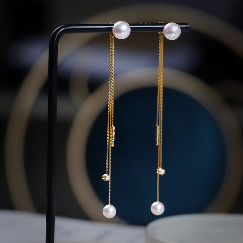 在庫処分大特価!!】 K18YG イエローゴールド akoya 18K パール 真珠