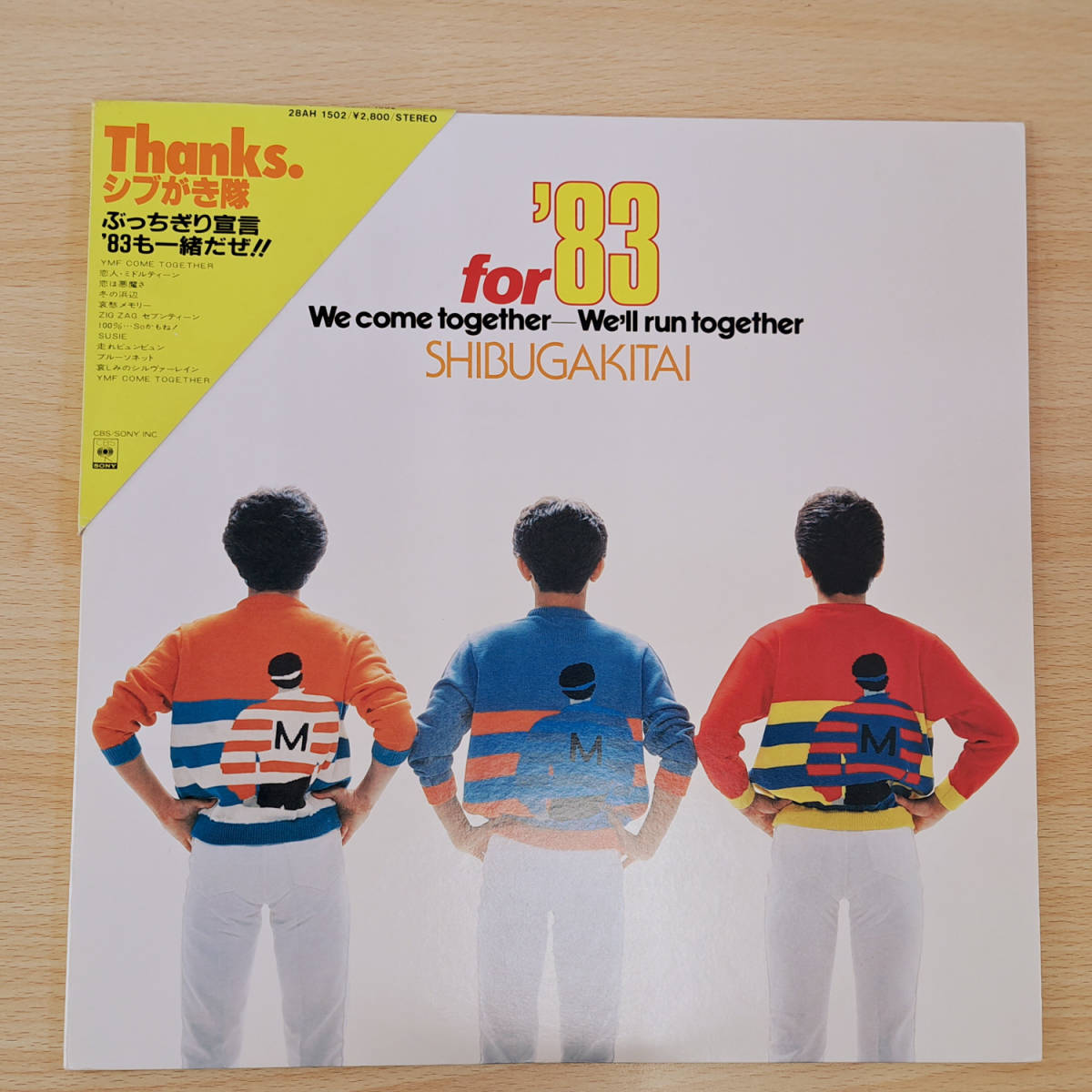 for'83　We come together－We'll run together　　シブがき隊　代YH-143_画像1