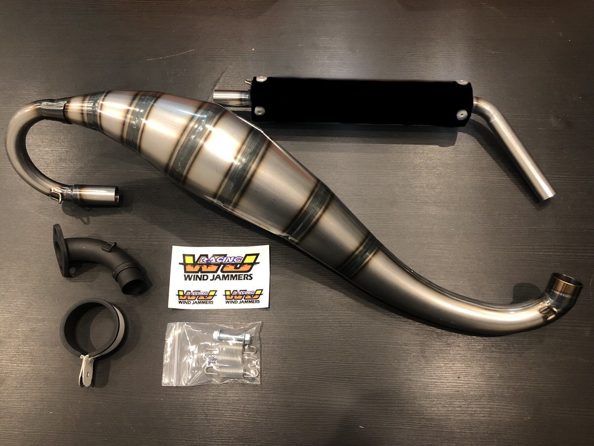 シンコーメタル特注ウインドジャマーズ(WJ)製チャンバーTYPE3(2stジャイロキャノピー全年式、2stジャイロX後期対応)