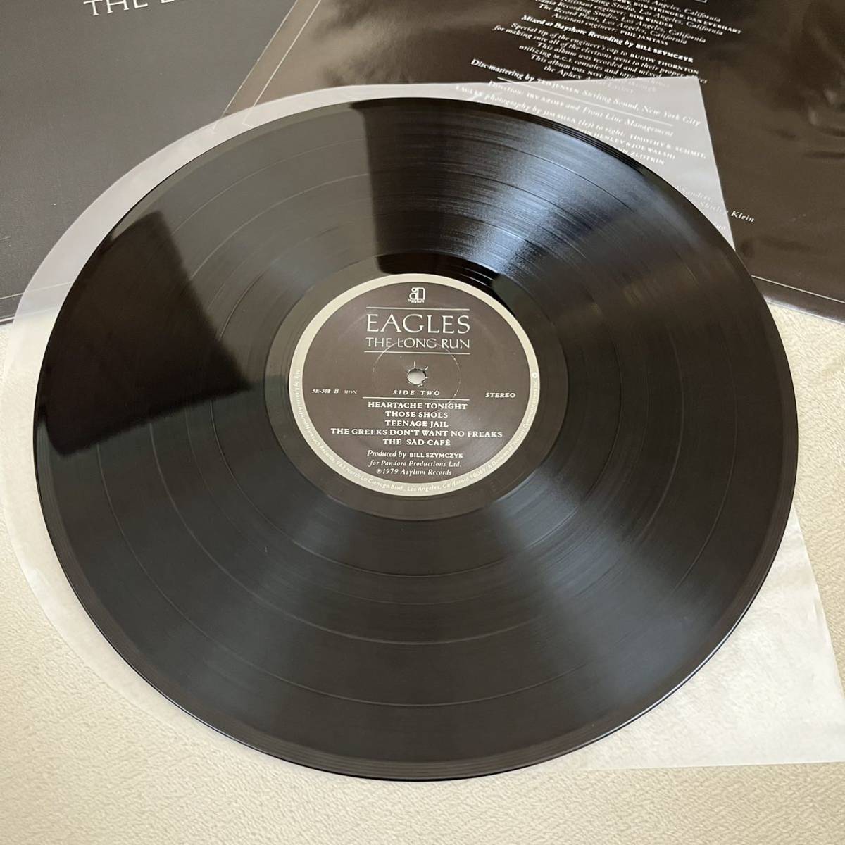 【US盤米盤】EAGLES THE LONG RUN イーグルズ / LP レコード / 5E-908 / スリーブ有 / 洋楽ロック /_画像8
