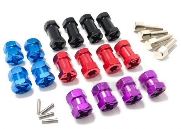  mail postage included 950 jpy #* for 1 vehicle, thickness 25mm wide hub * ( purple ) off-road vehicle 1/10 Tamiya cheap!!