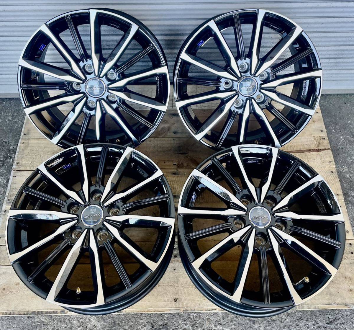 中古美品アルミホイール4本セット SMACK ENKEI 16×6.5J PCD5×114