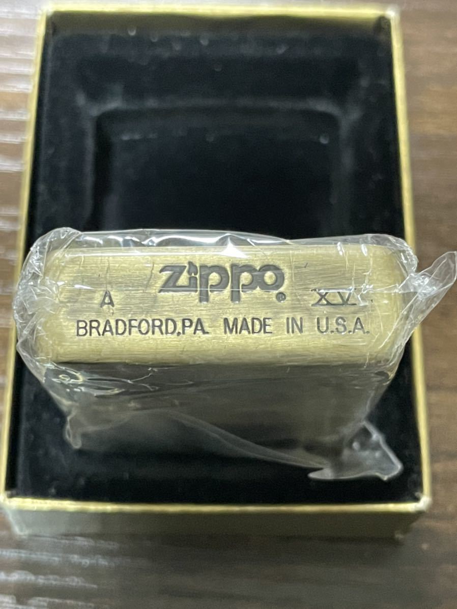 zippo ホープ ゴールド 金燻 限定品 HOPE GOLD 年代物 1999年製 立体メタル ゴールドアロー JT 特殊加工品 デットストック ケース 保証書_画像2