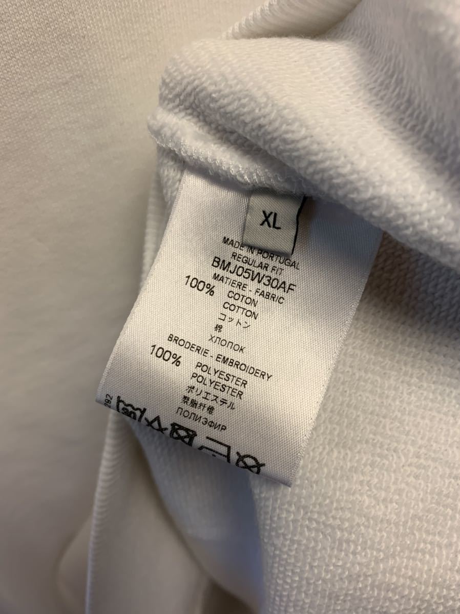 正規 未使用 21SS Givenchy ジバンシィ 袖 ロゴ クルーネック スウェット シャツ 白 XL BMJ05W30AF