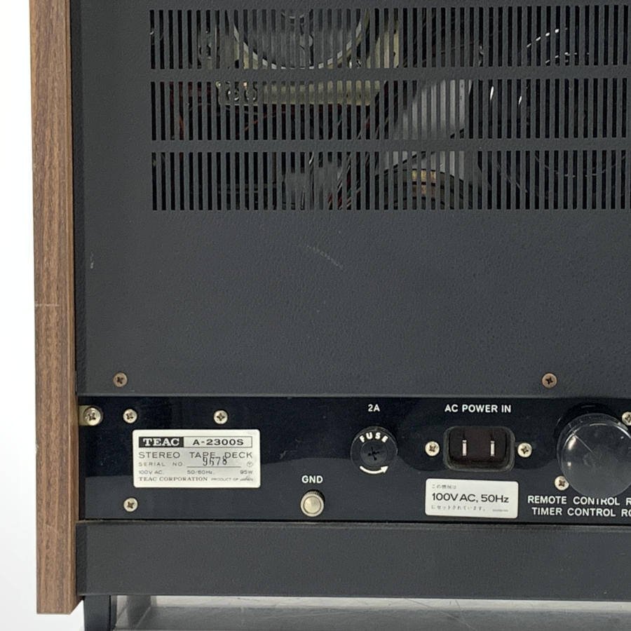 サービス □7”デッキ4トラ19TEACティアックA-2300S '73後 動作品50Hz