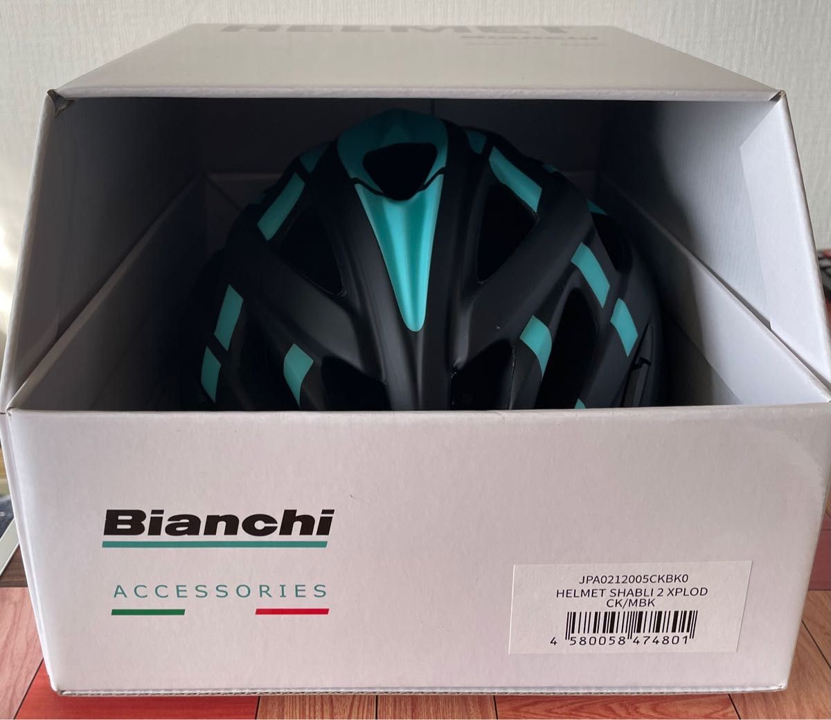 BIANCHI ビアンキ スポーツヘルメット HELMET SHABLI 2 チェレステ/マットブラック ワンサイズ