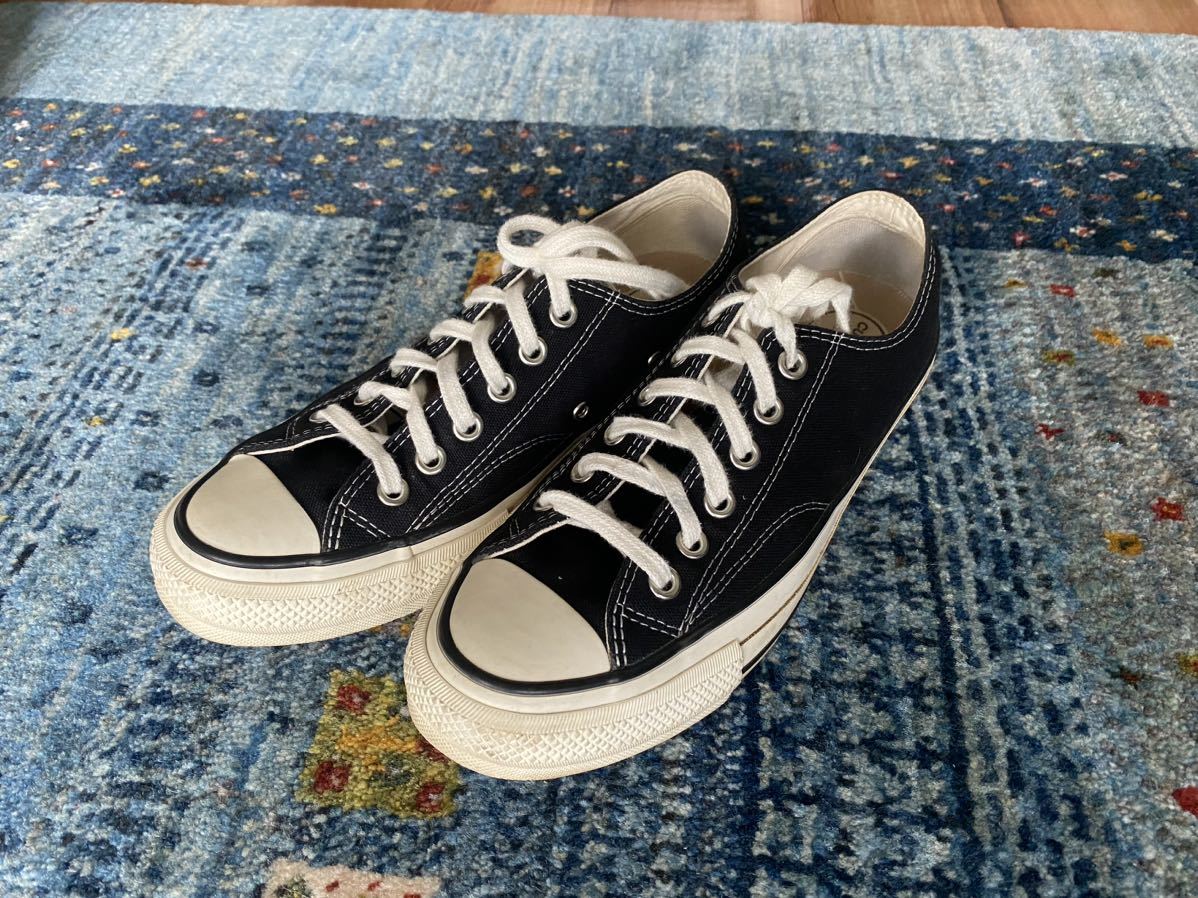 ☆CONVERSE ADDICT CHUCK TAYLOR CANVAS OX BLACK US7.5☆コンバース