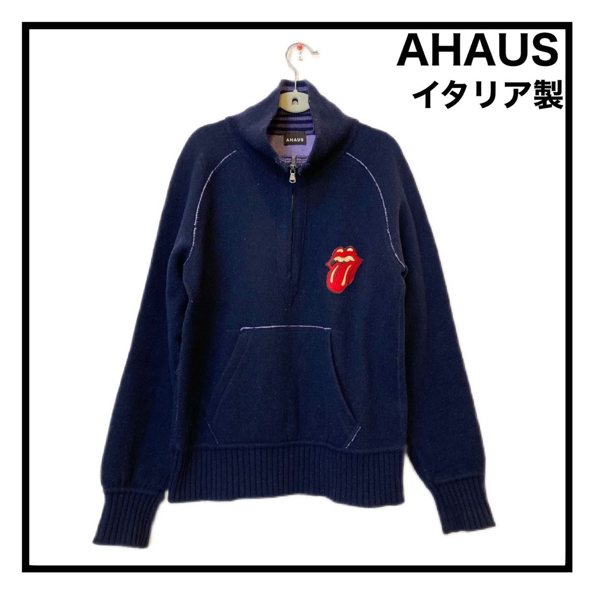 【希少】　AHAUS×ローリングストーンズコラボ　イタリア製　パーカー　メンズ