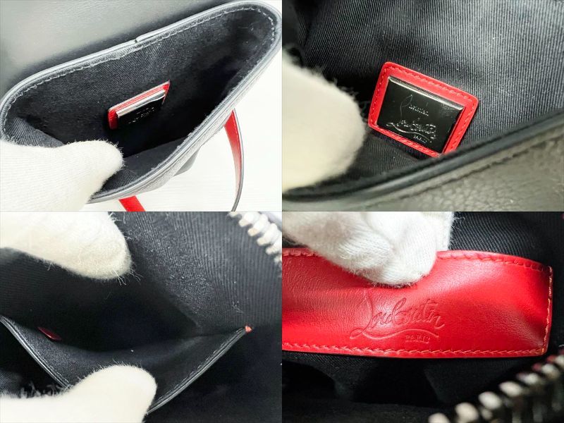 美品 クリスチャンルブタン スタッズ ベンチリポーター ショルダー
