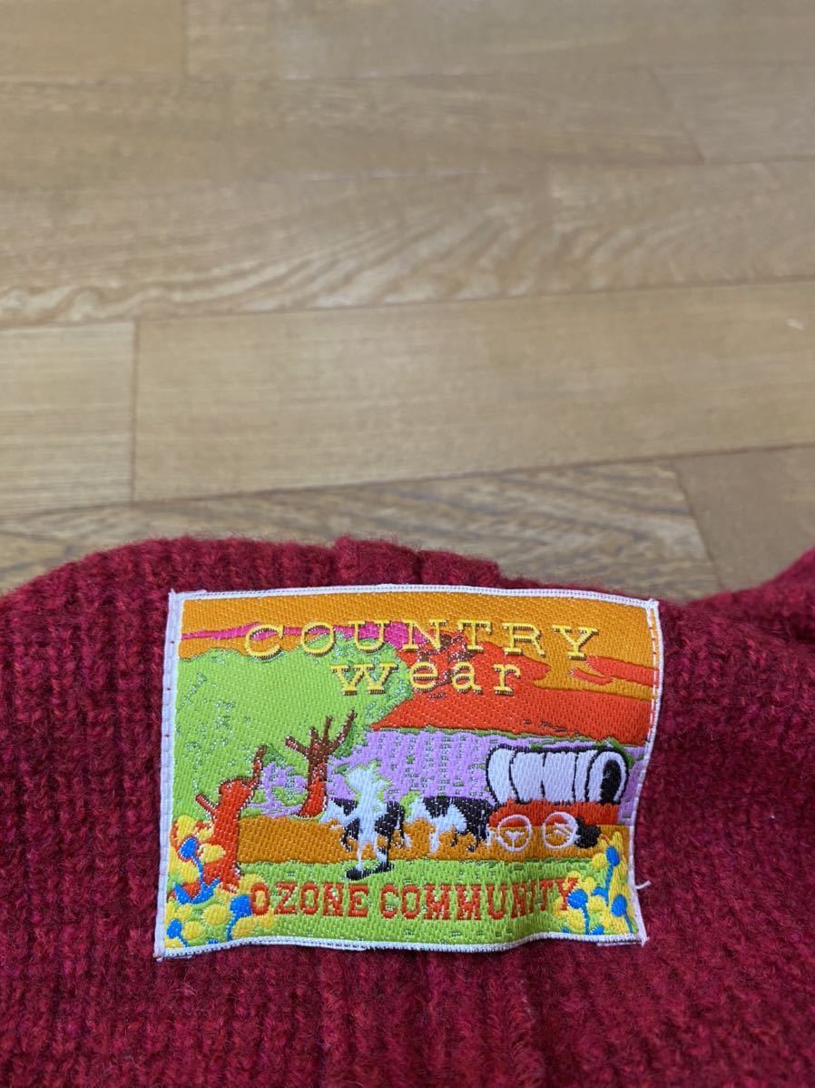 OZONE COMMUNITY COUNTRY WEAR ニットロングコート フリーサイズ