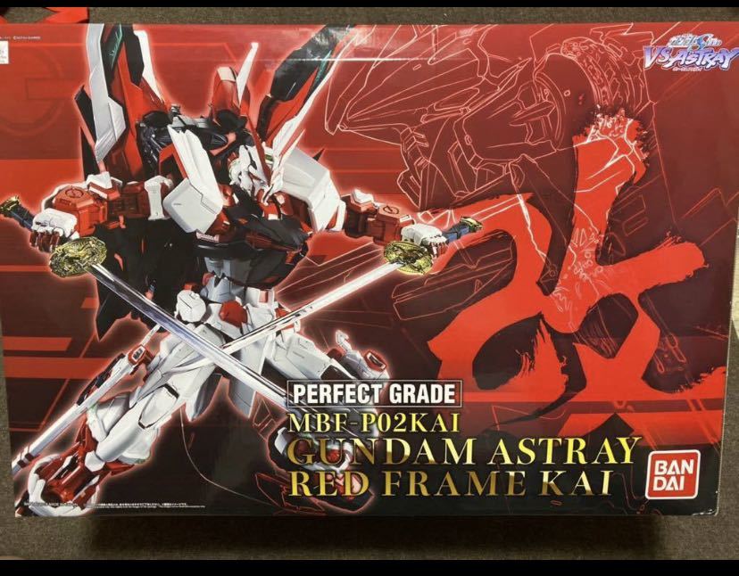 PG Gundam as tray red frame modified 1/60 PG MBF-p02KAI premium Bandai limited goods new goods 