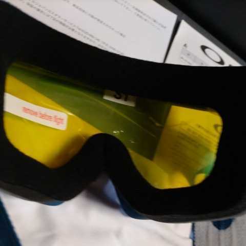  new goods regular goods Oacley OAKLEY goggle RIDGE LINE S HI YELLOW LENS field of vision excellent! yellow lens woman Junior free shipping frame blue 