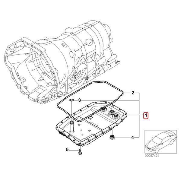 BMW F01 F02 E60 E61 ATオイルパン オイルフィルター付き オイルフィルターASSY ガスケット付き 24117571217 740i 740Li 525i 530i 530xi_画像2