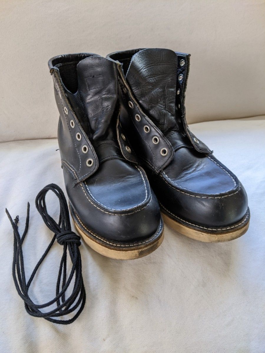 送料込　2000年製　Red Wing 8130 8D　刺繍羽タグ REDWING アイリィッシュセッター　　黒セッター