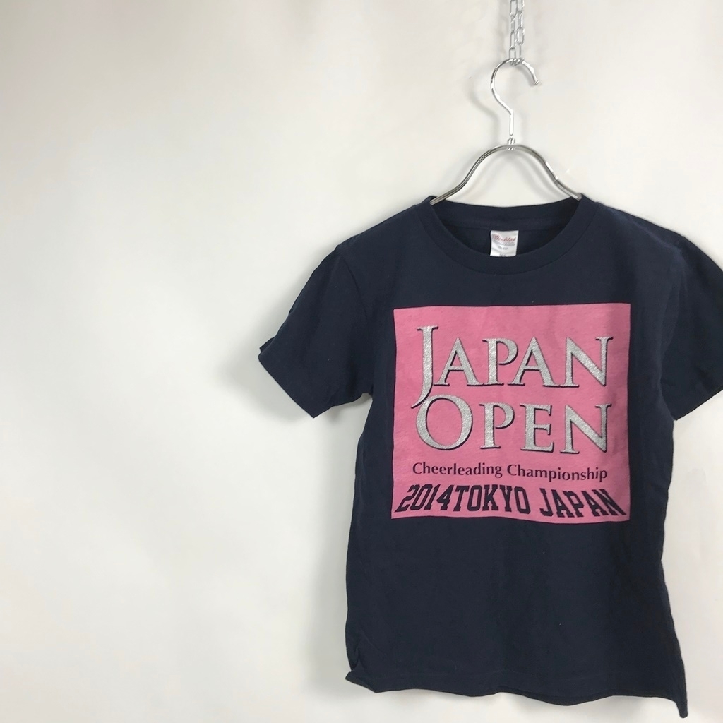 チアリーディング日本大会 Tシャツ JAPAN OPEN ネイビー 紺 サイズ150 キッズ チアリーダー_画像2