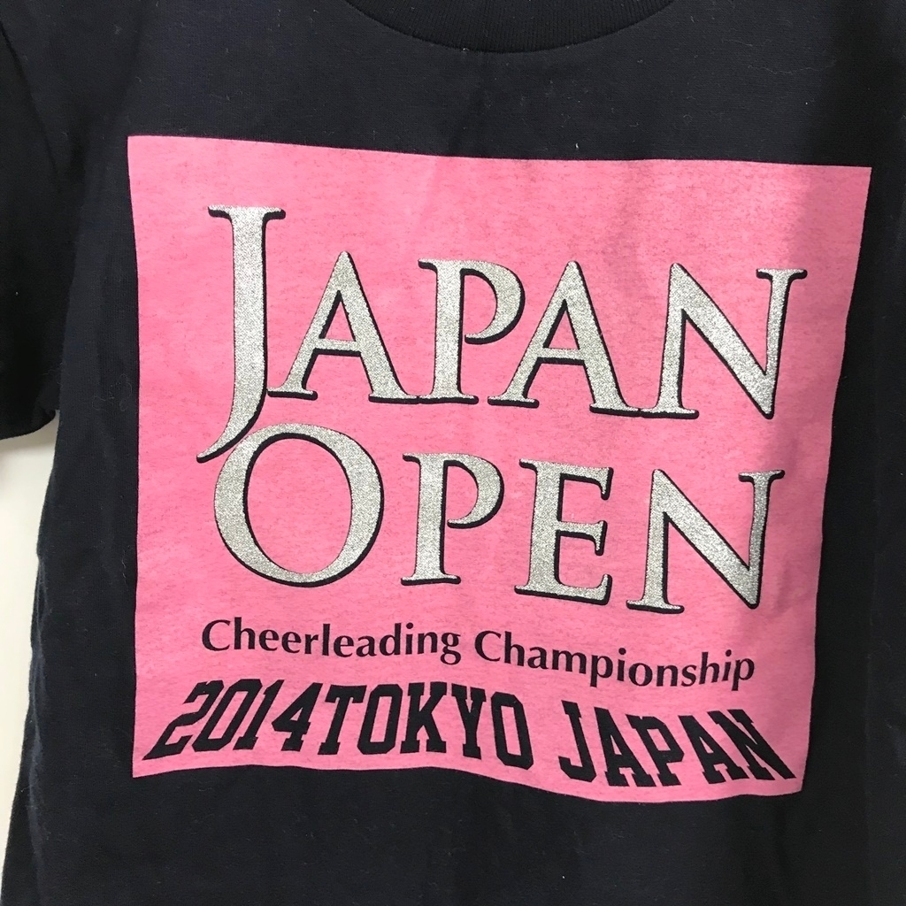 チアリーディング日本大会 Tシャツ JAPAN OPEN ネイビー 紺 サイズ150 キッズ チアリーダー_画像4