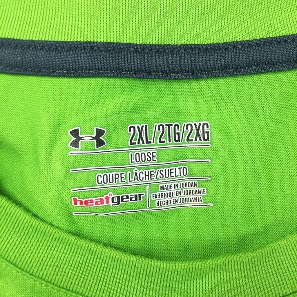 UNDER ARMOUR/アンダーアーマー 半袖 Tシャツ ライムグリーン サイズ2XL メンズの画像3