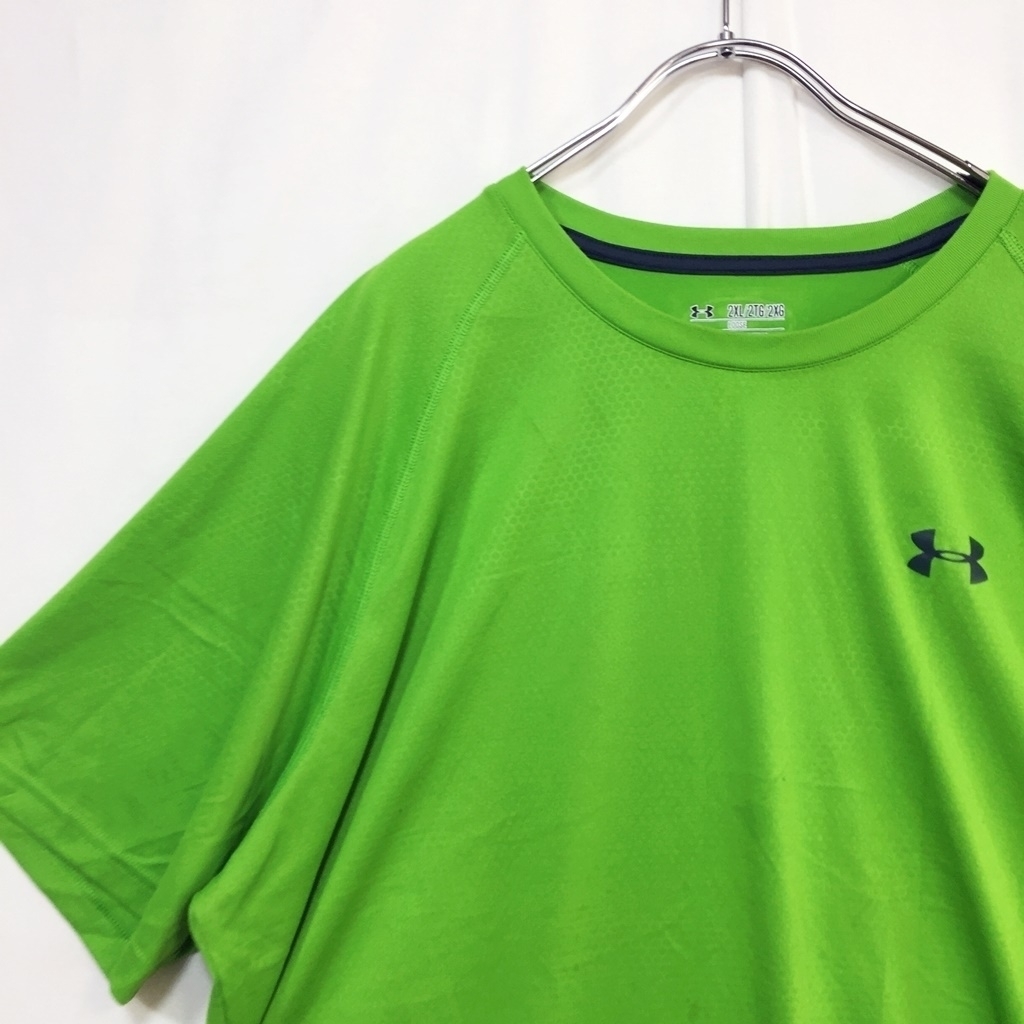 UNDER ARMOUR/アンダーアーマー 半袖 Tシャツ ライムグリーン サイズ2XL メンズの画像2