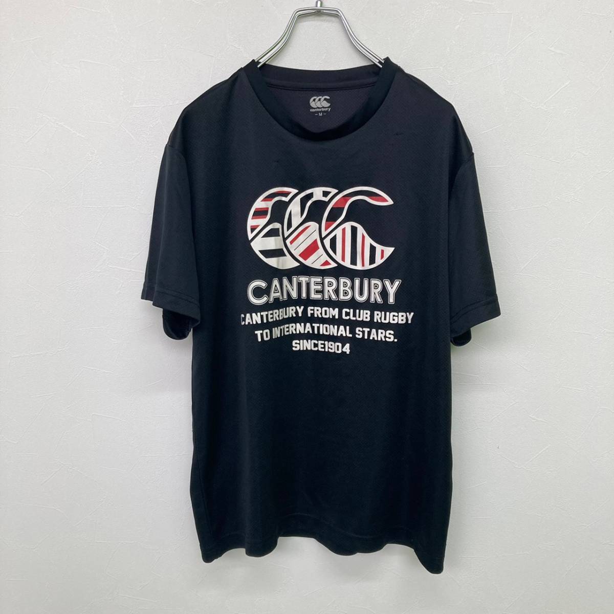 canterbury/カンタベリー 半袖 Tシャツ ラグビー ブラック 黒 メンズ M_画像1