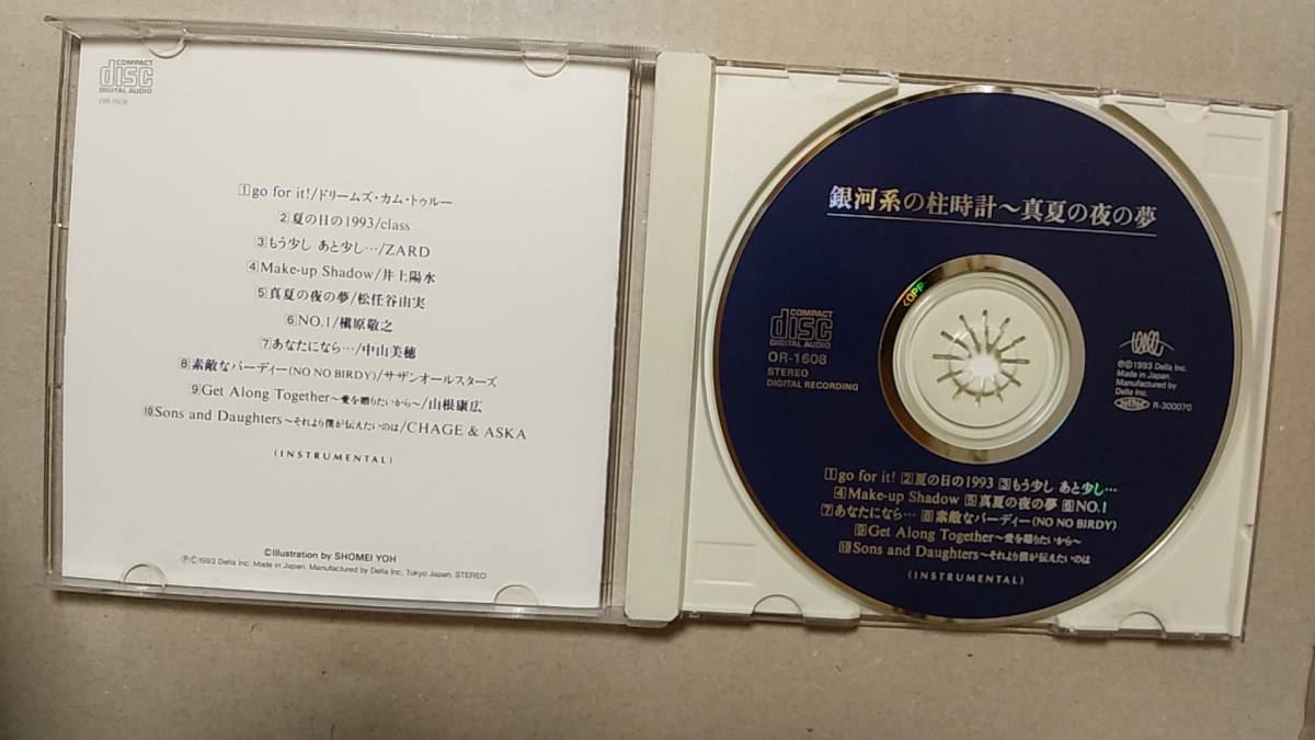 CD/日本ポップス　銀河系の柱時計～真夏の夜の夢 INSTRUMENTAL オムニバス盤　1993年　中古_画像3