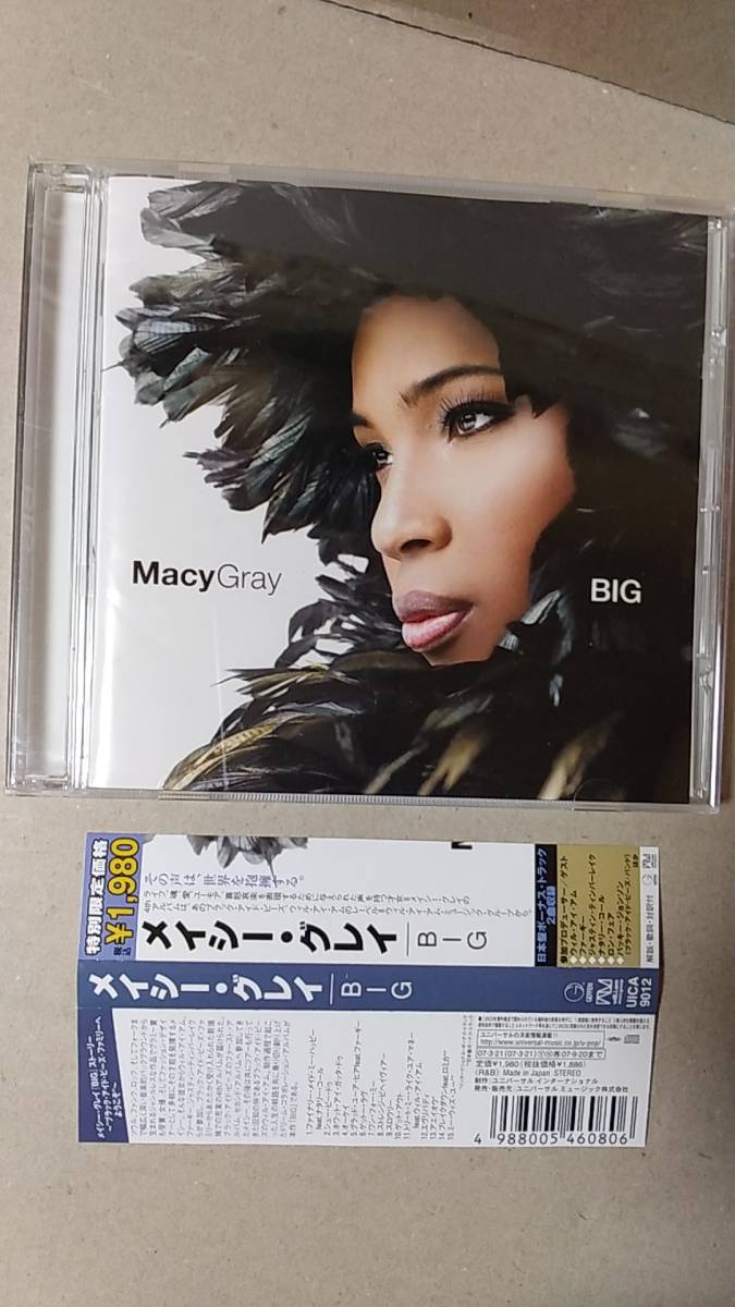 CD/R＆B、ソウル、ポップス　MACY GRAY / BIG　2007年　日本盤　中古　メイシー・グレイ_画像1